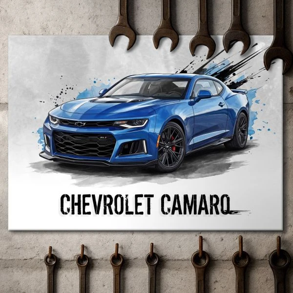 Obraz metalowy z grafika Chevrolet Camaro ZL1